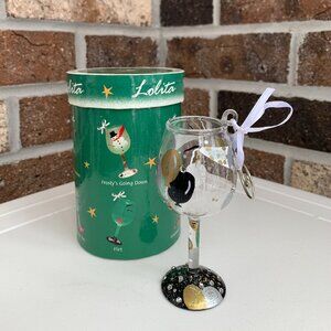 Lolita Love My Wine Mini Glass Ornament "Celebration" with Box